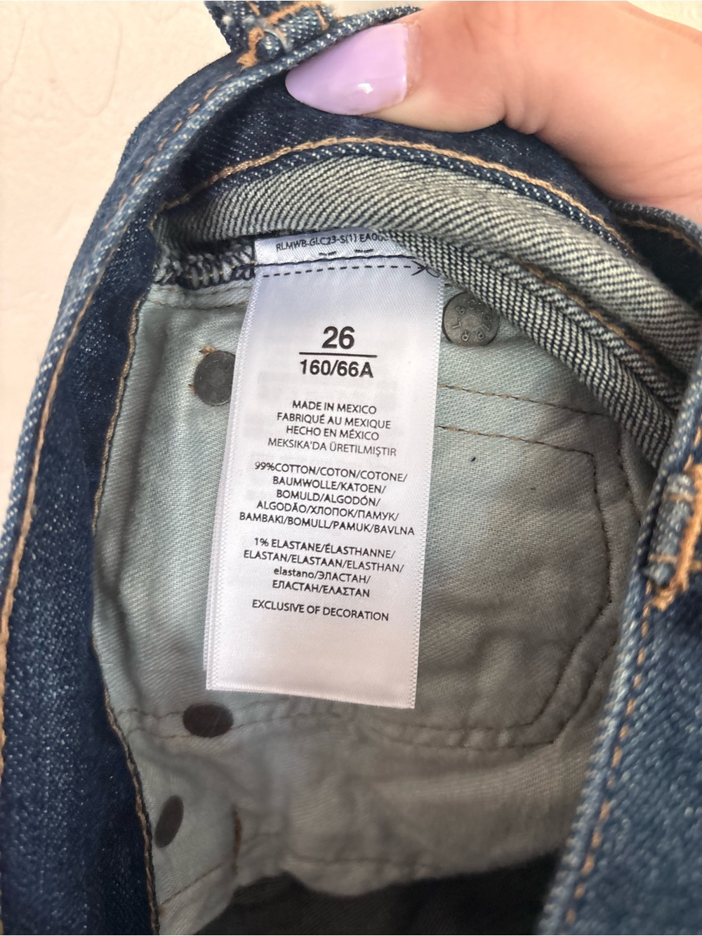 Polo Ralph Lauren Waverly High Rise Straight Crop Jeans Dark Wash Size 26 - Picture 7 of 7